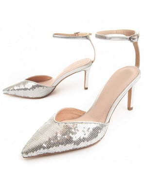 Montevita Heel Shoe Festshoe2 In Silver
