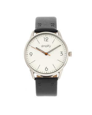 Vereenvoudig het 6300 horloge met leren band