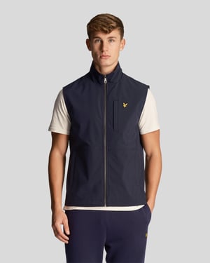 Men's Lyle & Scott Softshell Gilet in Navy