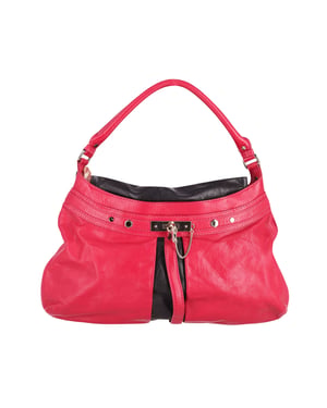 Marc Jacobs Lock it Up Camille Handtas in Donkerroze Leer