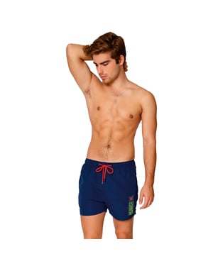 Short swimsuit with inner mesh lining MUHARBOURNAVY02 man