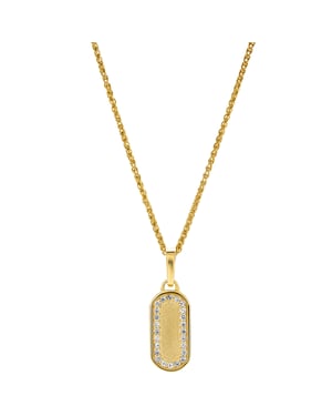 Orphelia 'Malaga' Dames 925 Sterling Zilveren Hanger met Ketting - Goud ZH-7573/G