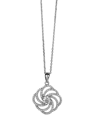 Orphelia Dames 925 Sterling Zilveren Ketting met Hanger - Zilver ZH-4800