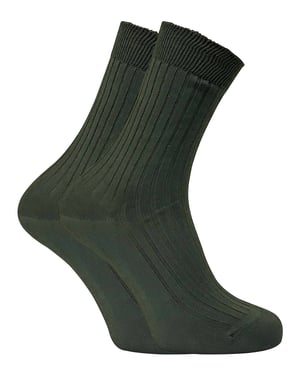 2 Pairs Mens 100% Cotton Breathable Walking Hiking Boot Socks