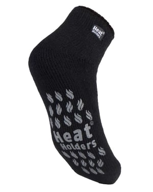 Mens 2.3 TOG Non Slip Low Cut Ankle Thermal Slipper Socks with Grips
