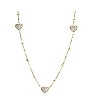 Fossil Sieraden 'Sutton' Dames RVS Ketting - Goud JF03942710