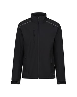 Regatta Heren Zandstorm Werkkleding Softshell Jasje (Zwart/Zwart)