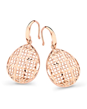 Orphelia 'Pina' Dames 925 Sterling Zilveren Dangle Oorbellen - Roze ZO-7191/RG