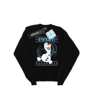 Disney Dames/Dames Frozen Olaf Sweet Christmas Sweatshirt (Zwart)