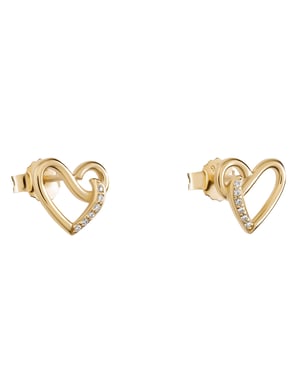 Orphelia 'Ida' Women's 925 Sterling Silver Stud Earrings - Gold ZO-7521/G