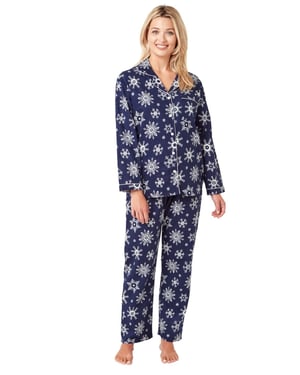 Penguin Print Brushed Cotton Pyjama Set