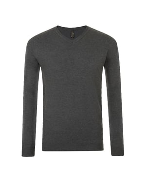 SOLS Herenserie V Hals Trui (Houtskool mergel)