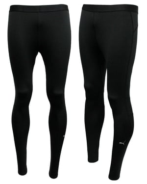 Puma Bodywear Core Mens Long Tight Warm Black Fitness Leggings 511608 03 A3D