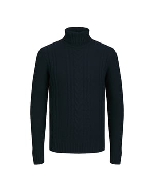 Jack & Jones Tröja Craig Knit Roll Neck Blå