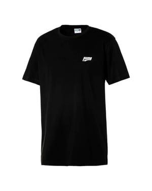 Puma Multiple Logo Graphic Mens T-Shirt Black Top 578158 01
