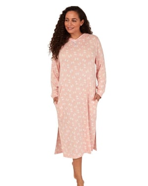 Penguin Print Hooded Lounge Dress