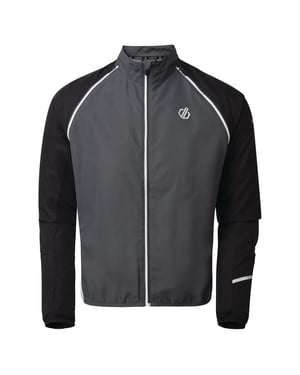 Dare 2B Mens Oxidate Windshell Jacket (Black/Ebony)