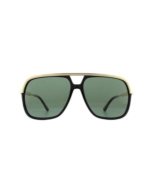 Gucci Sunglasses GG0200S 001 Black and Gold Green