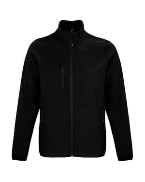 SOLS Heren Falcon Gerecycleerd Soft Shell Jasje (Zwart)