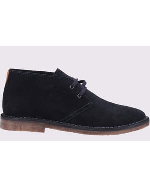 Hush Puppies Samuel Mörkblå Mockastövlar För Män
