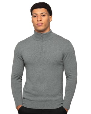 Enzo Milano | Mens Half Zip Knit Jumper