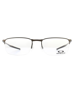 Oakley rechthoekige donkergroene herenglazen frames