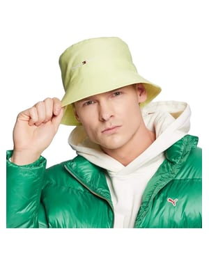 Bob Tommy Jeans heren bucket hat met vlagmotief