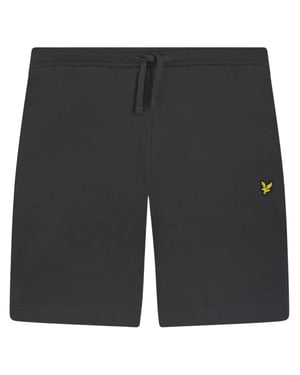 Lyle & Scott effen gunmetal grijze sweatshort