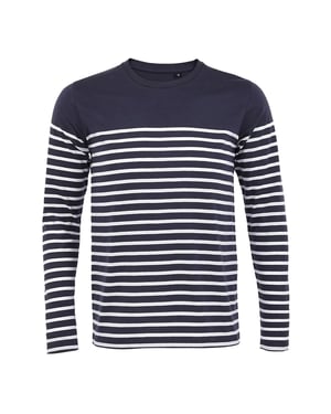 (Marinblått/vit)