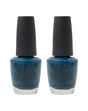 OPI Nail Lacquer Ski Teal We Drop 15ml NLZ16 x 2