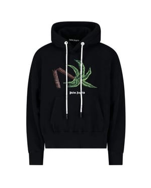 Palm Angels Broken Palm Tree Black Hoodie
