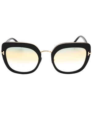 Tom Ford Virginia FT0945 01B zwarte zonnebril
