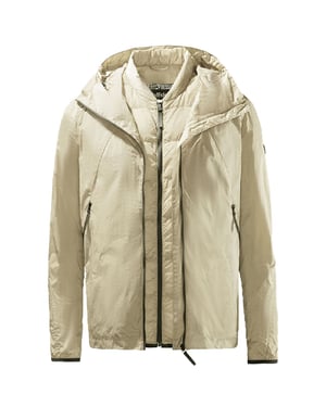 Jack Wolfskin 2in1 Packable Heren Cream Jas