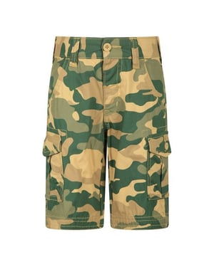 Mountain Warehouse Childrens/Kids Camo Cargo Shorts (Licht beige/groen)