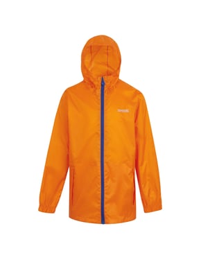 Regatta Great Outdoors Childrens/Kids Pack It Jacket III Waterproof Packaway Black (Persimmon)