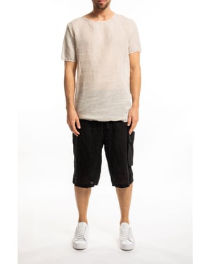 Takeshy Kurosawa T-shirt Lino Beige Herr