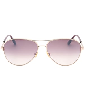 Tom Ford FT0823 Clark 28U Shiny Rose Gold Sunglasses