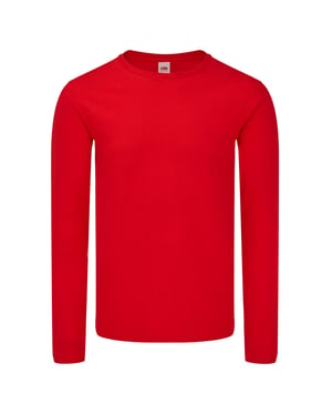 Fruit of the Loom Unisex adult iconic t-shirt met lange mouwen