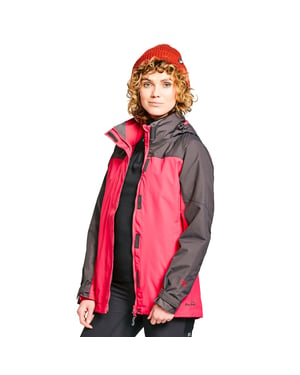 Peter Storm Women's Lakeside Waterproof 3-in-1 Hiking Jacket with Removable Micro-fleece