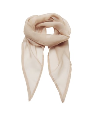 Premier Uniseks sjaal van chiffon in kleuren voor volwassenen (Natuurlijk)