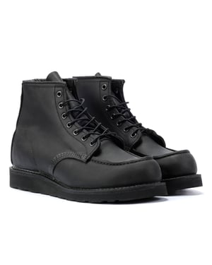 Red Wing Shoes 6 Inch Moc Classic Leather Men's Black Boots