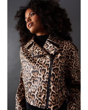 Animal Oversized Biker Jacket