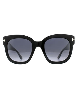 Tom Ford Sunglasses 0613 Beatrix 01C Shiny Black Smoke Grey Mirror