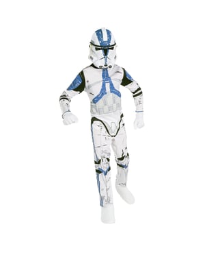 Star Wars Boys Clone Trooper Costume (White/Blue)