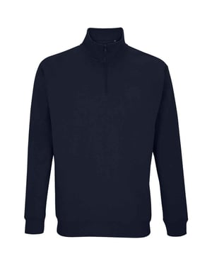 SOLS Uniseks Conrad Sweatshirt met Quarter Zip voor volwassenen (Franse marine)