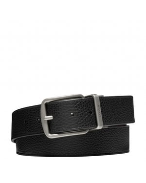 Wide Harness CTS Reversible Belt in Pebbled Leather