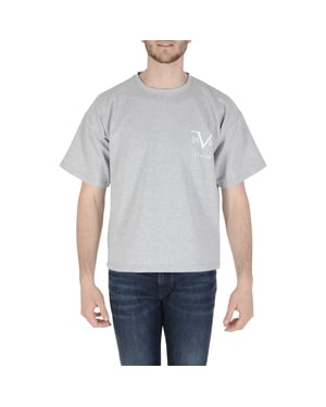 19V69 Italia Mens T-Shirt Light Grey AZIR LIGHT GREY