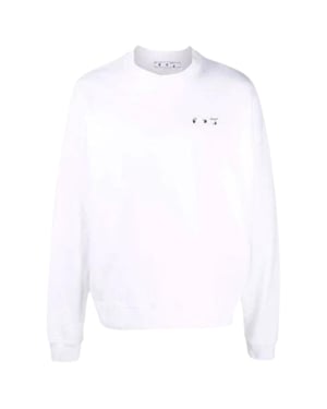 Gebroken wit Big OW Skate Fit wit sweatshirt