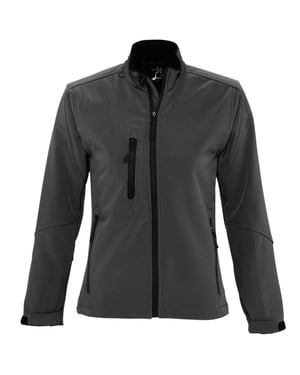 SOLS Dames/dames Roxy Soft Shell Jacket (ademend, winddicht en waterbestendig) (Houtskool)