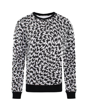 Vans Off The Wall Lange Mouw Crew Hals Zwart/Wit Damestruien V241HCH